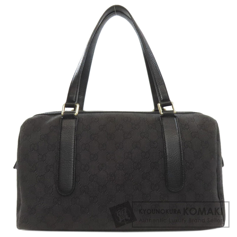 Gucci Monogram Boston bag black canvas leather